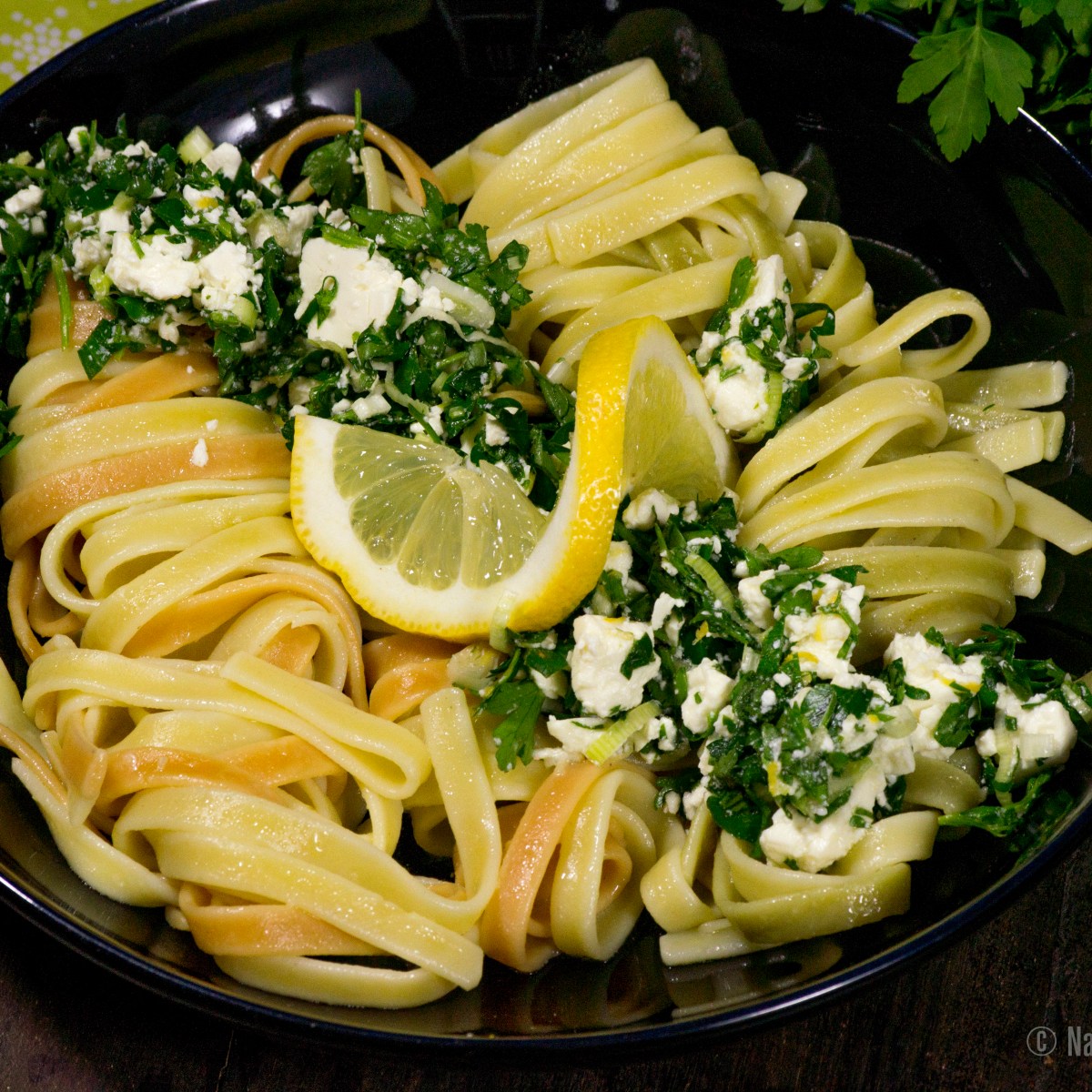 lemon & parsley&nbsp;pasta